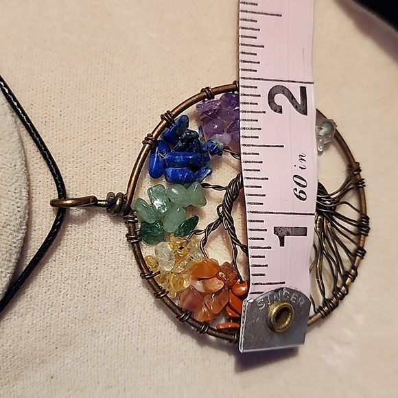 Chakra Tree of Life Pendant  handmade - Picture 9 of 9